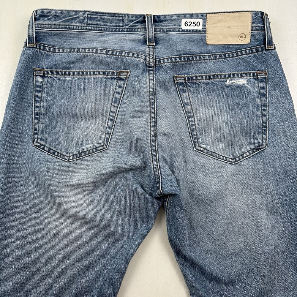 AG Adriano Goldschmied The Tellis Modern Slim Jeans 32x34 Blue Light Wash Cotton